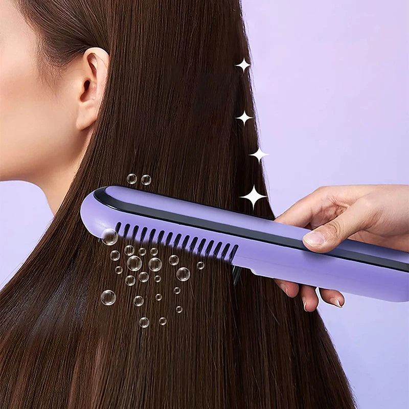 1PCS Negative Ion Hair Straightening Comb Easy To Carry Straight Hair Not Harmful To Hair Curling And Straightening