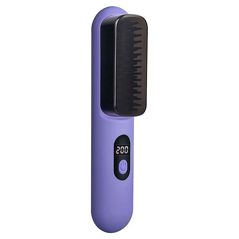 1PCS Negative Ion Hair Straightening Comb Easy To Carry Straight Hair Not Harmful To Hair Curling And Straightening