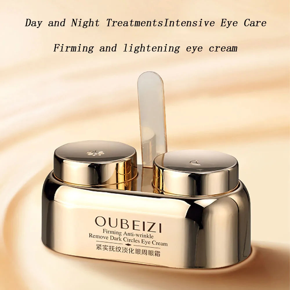 40g Day Eye Cream Night Eye Cream Double Skin Care Reduce Dark Circles Tightens Eye Contour Anti Wrinkle Eye Puffiness Eye Care