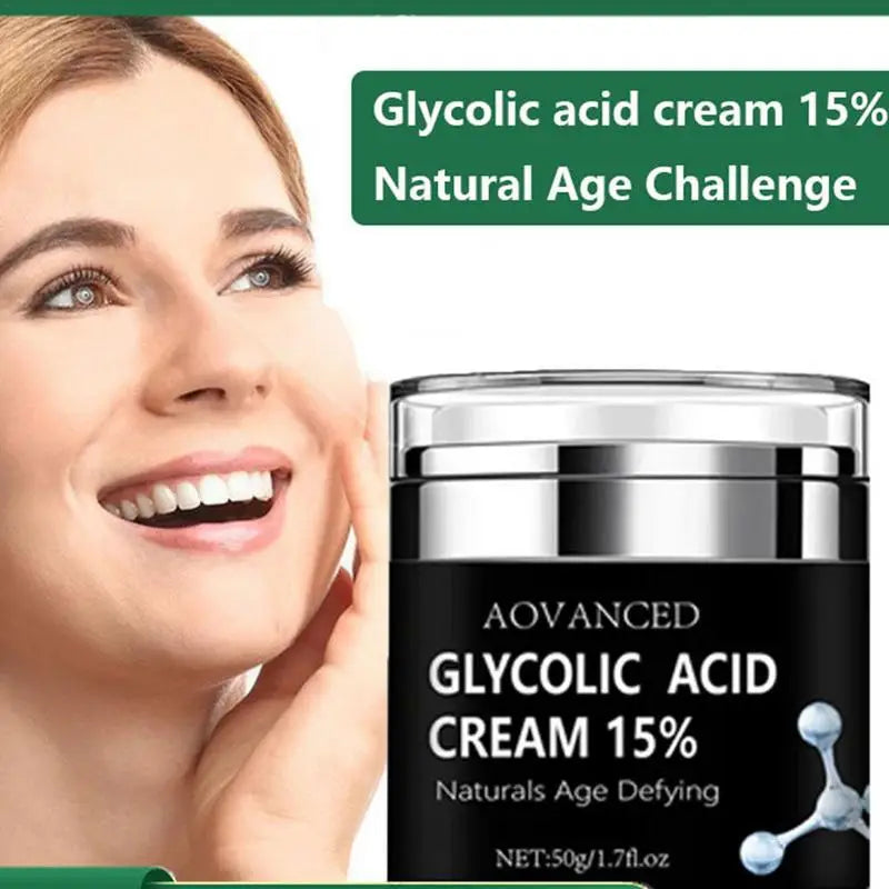 15% Glycolic Acid Cream Anti Wrinkle Face Cream Lifting Firming Cream Moisturizing Cream Exfoliating Cleaning Pore